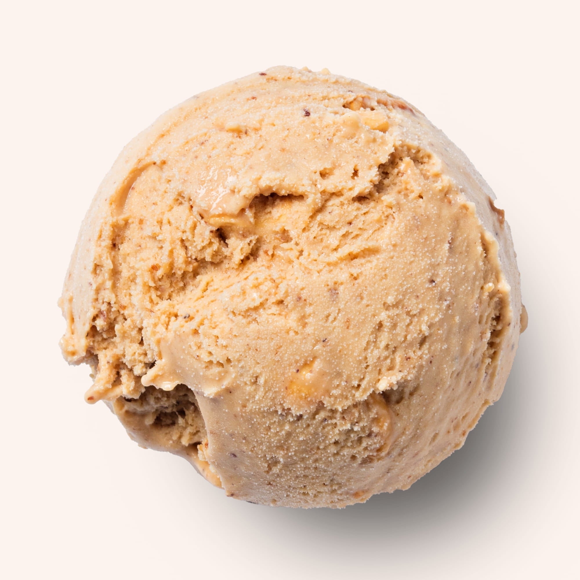 Caramelized hazelnut praline ice cream