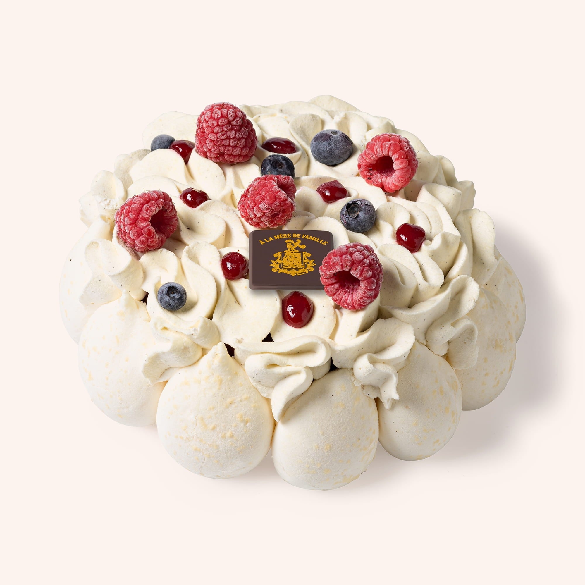 Vacherin glacé vanille fruits rouges