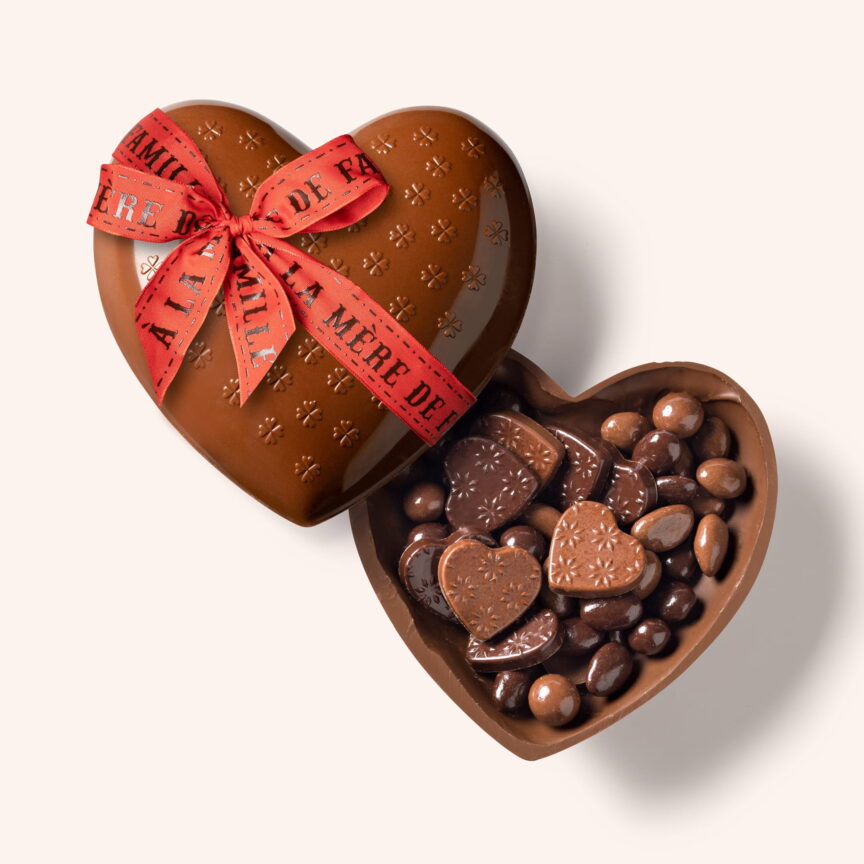 Coffret de chocolats cœur Saint-Valentin – 400 g • ROY chocolatier