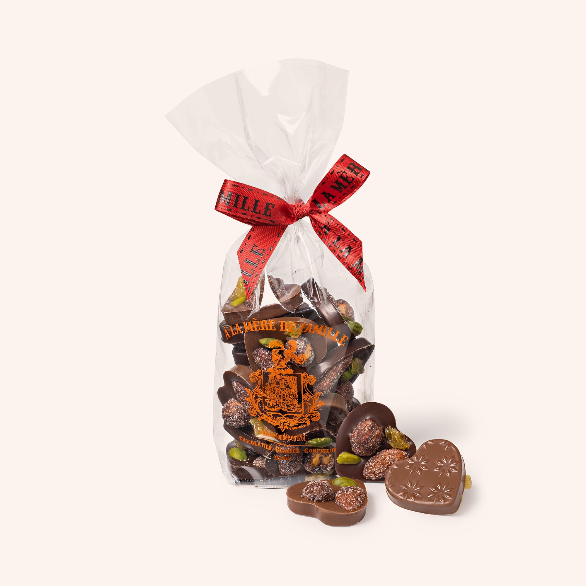 Sachet de pralines roses – Chocolatier de Paris